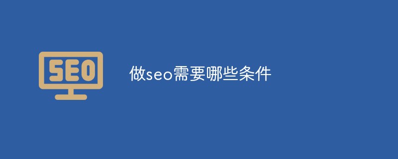 做seo需要哪些条件-第1张图片-王尘宇