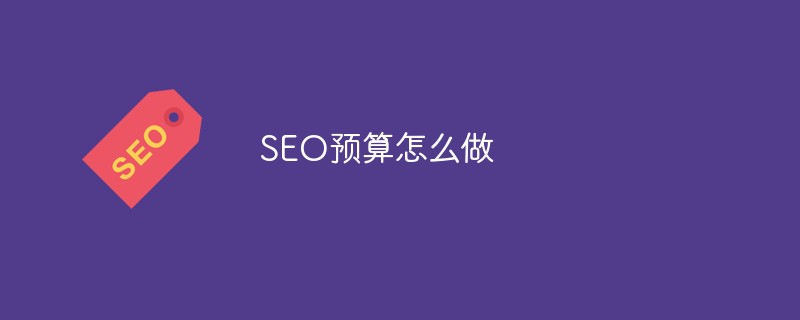 SEO预算怎么做-第1张图片-王尘宇