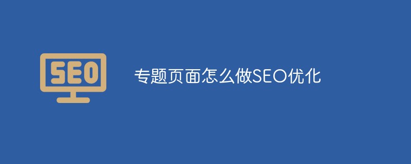 专题页面怎么做SEO优化-第1张图片-王尘宇