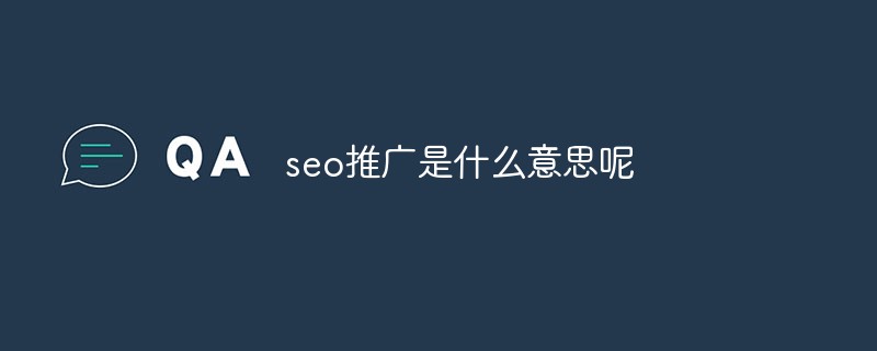 seo推广是什么意思呢-第1张图片-王尘宇