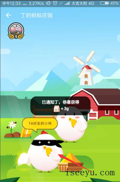 支付宝中通知好友小鸡饲料被偷的方法介绍-第10张图片-王尘宇